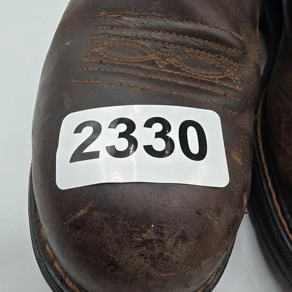 Ariat Work Boots Womens Size 10 Brown Leather Western Safety Toe 10015405 - Picture 13 of 13